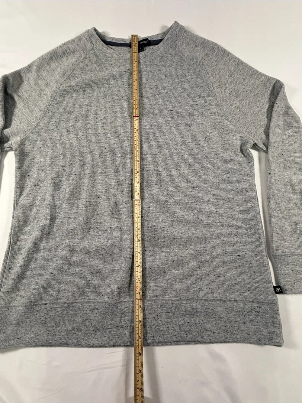 Banana Republic Gray Raglan Crewneck Sweater